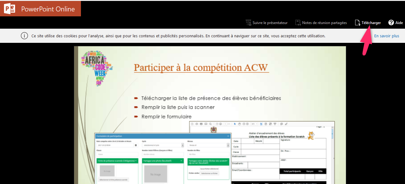 Imprimer dans Powerpoint